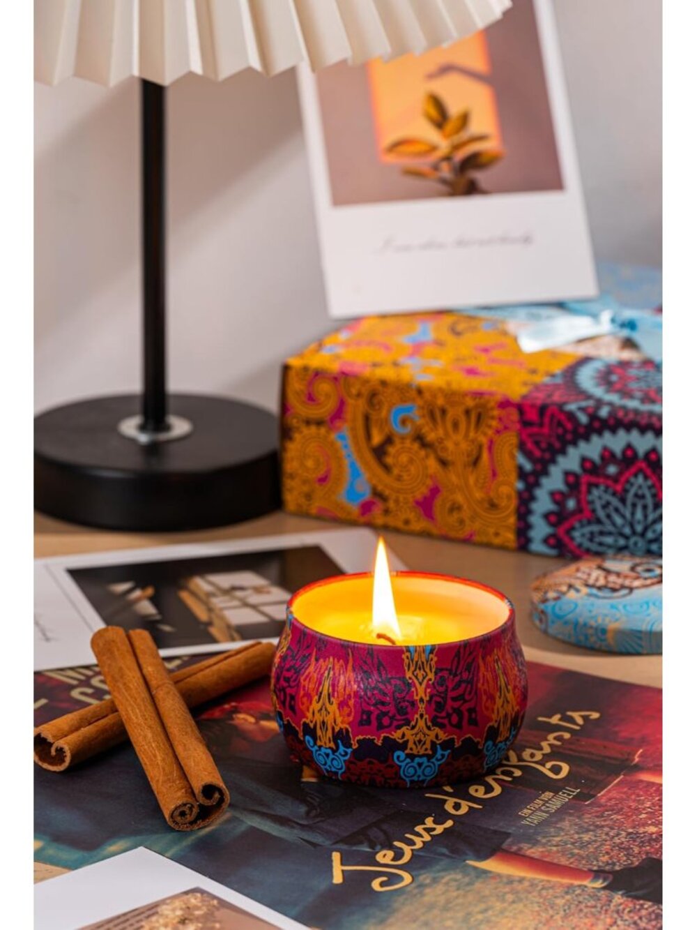 Candle Gift Set for Women, 4 Pack Long Lasting Lavender Scented Soy Candles, Aro - Picture 7 of 7